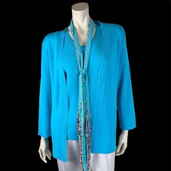 Gorgeous Sweater Set by Arch Hill with Cardigan Size L and Shell Size M - Picture 1 of 10